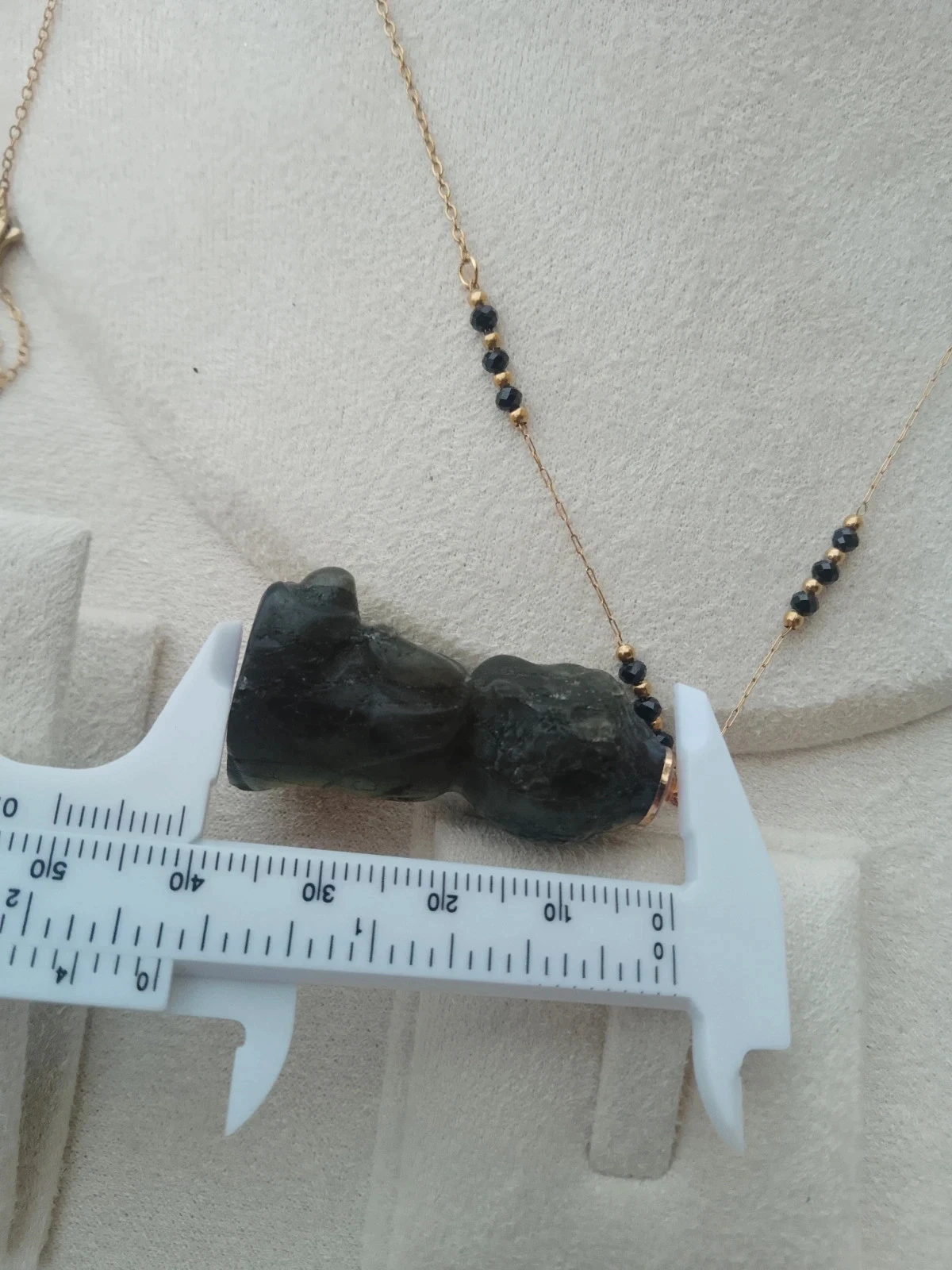 Collier sautoir bouddha en pierre de labradorite – photo 4